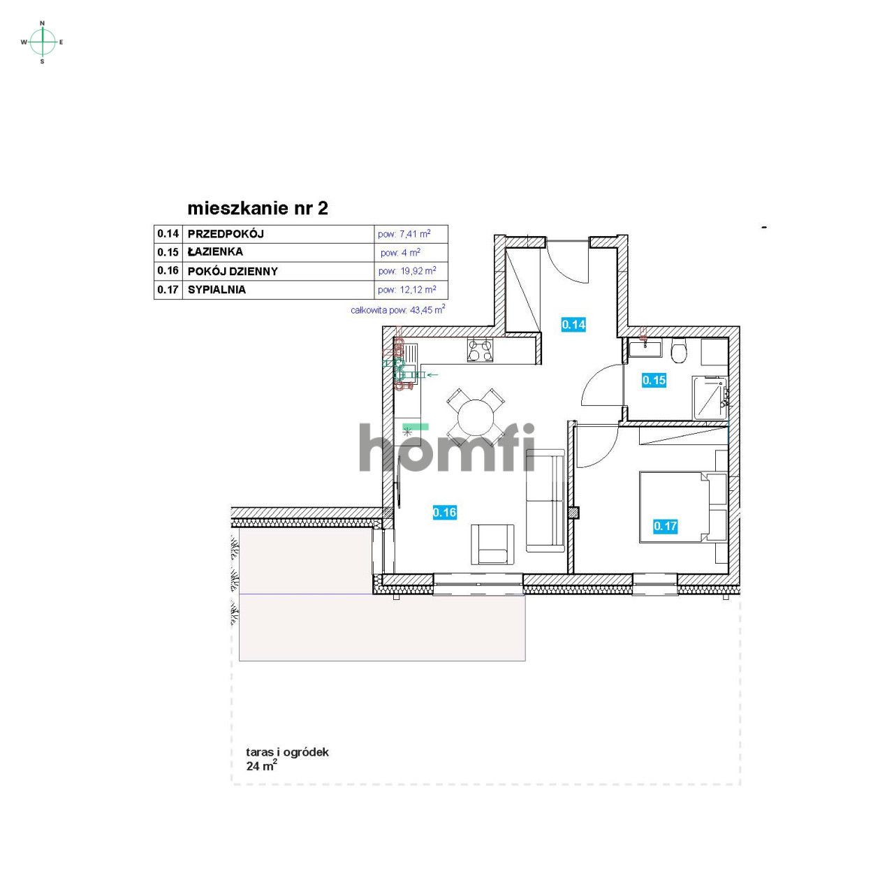 2-ROOM APARTMENT WITH A GARDEN | OLSZÓWKA, BIELSKO-BIAŁA - Apartment - Sale - Bielsko-Biała, Olszówka Dolna