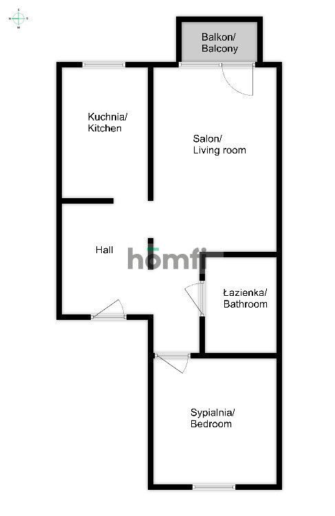 One bedroom apartment on Radzikowskiego street for rent - Apartment - Rent - Kraków, Krowodrza / Bronowice