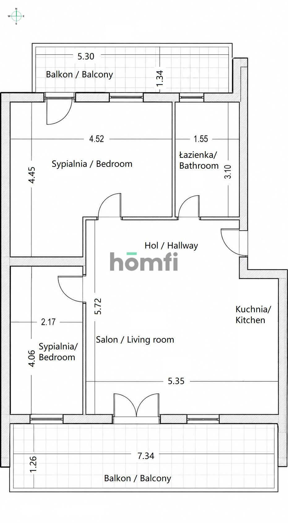 Modern Two-Bedroom Apartment | Młyńska St. | Zamość - Квартира - Продаж - Zamość