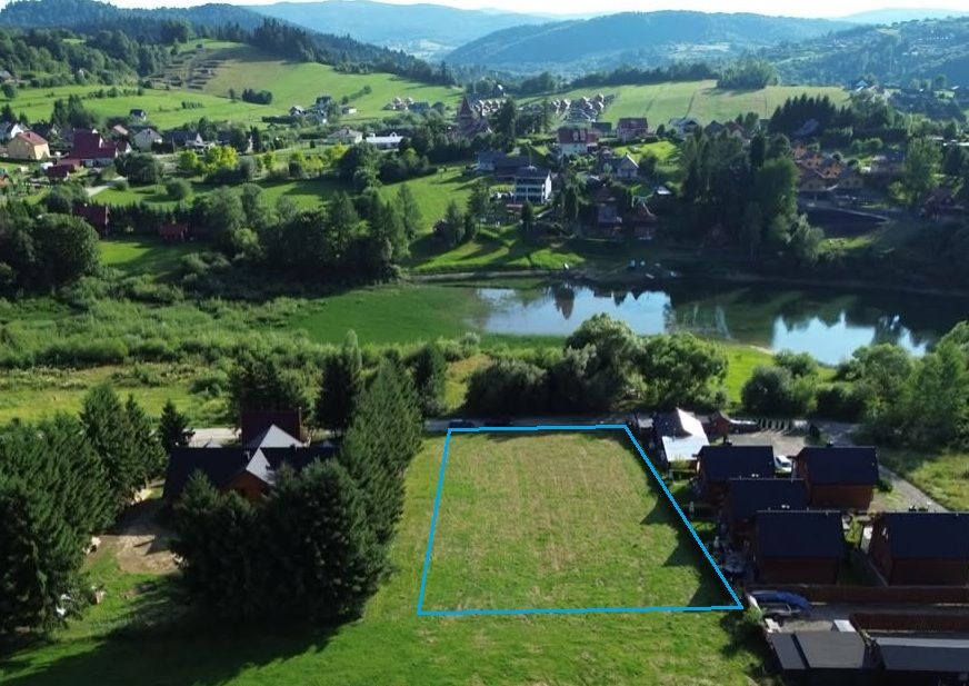 INVESTMENT DIAMOND IN SOLINA - 16.46 ares plot with development plan for 3 cottages | 20 m from the beach - Ділянка - Продаж - Leski, Solina / Zawóz