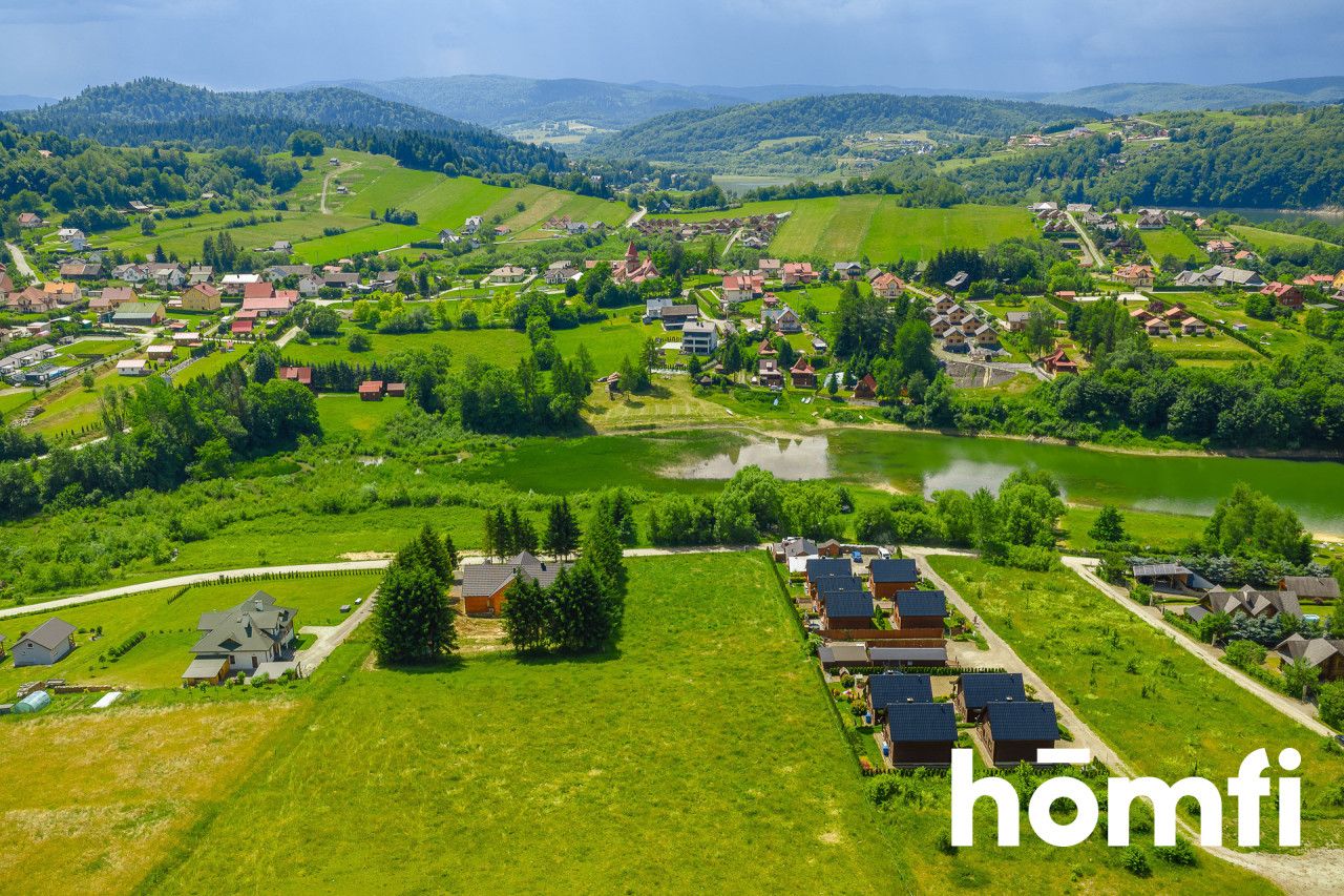 INVESTMENT DIAMOND IN SOLINA - 16.46 ares plot with development plan for 3 cottages | 20 m from the beach - Plot - Sale - Leski, Solina / Zawóz