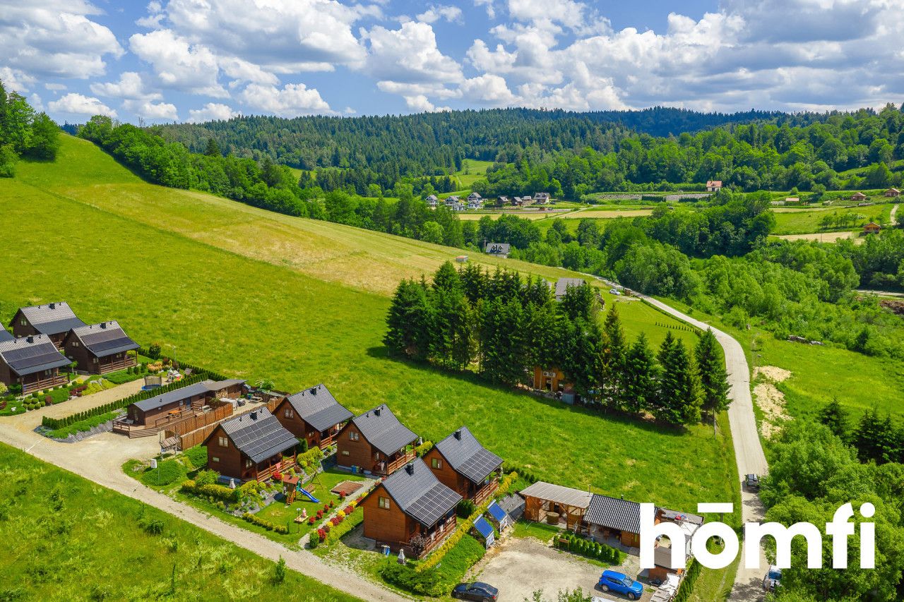 INVESTMENT DIAMOND IN SOLINA - 16.46 ares plot with development plan for 3 cottages | 20 m from the beach - Plot - Sale - Leski, Solina / Zawóz