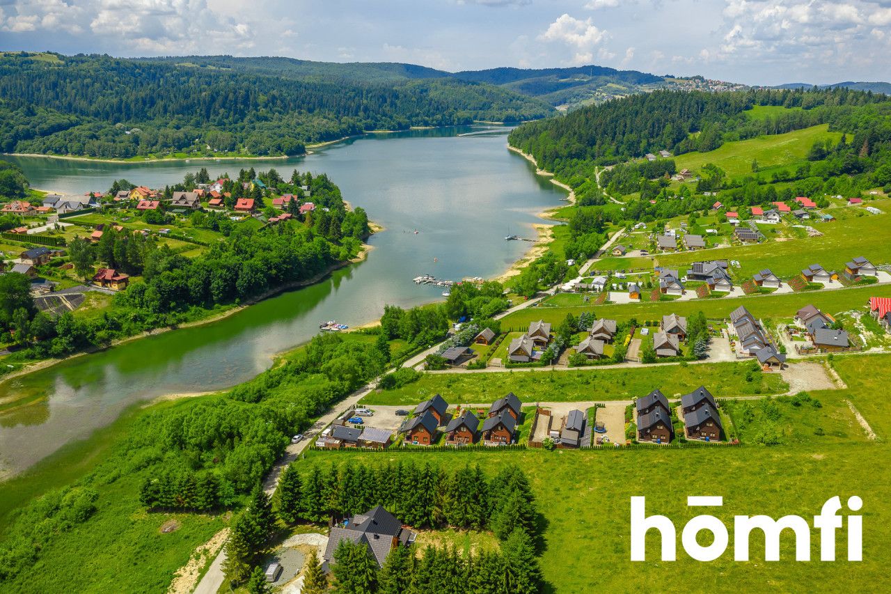 INVESTMENT DIAMOND IN SOLINA - 16.46 ares plot with development plan for 3 cottages | 20 m from the beach - Plot - Sale - Leski, Solina / Zawóz