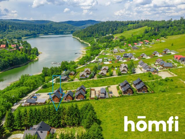 INVESTMENT DIAMOND IN SOLINA - 16.46 ares plot with development plan for 3 cottages | 20 m from the beach - Plot - Sale - Leski, Solina / Zawóz