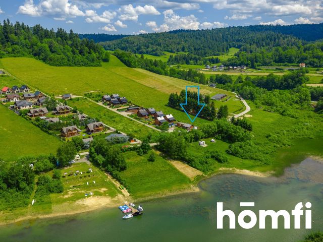INVESTMENT DIAMOND IN SOLINA - 16.46 ares plot with development plan for 3 cottages | 20 m from the beach - Plot - Sale - Leski, Solina / Zawóz