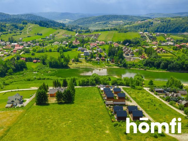 INVESTMENT DIAMOND IN SOLINA - 16.46 ares plot with development plan for 3 cottages | 20 m from the beach - Plot - Sale - Leski, Solina / Zawóz