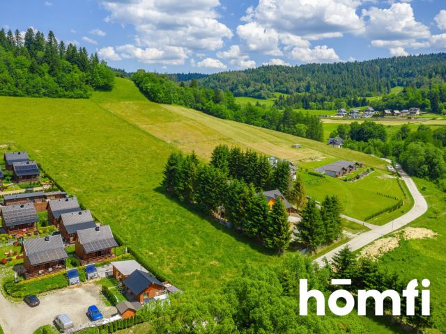 INVESTMENT DIAMOND IN SOLINA - 16.46 ares plot with development plan for 3 cottages | 20 m from the beach - Plot - Sale - Leski, Solina / Zawóz