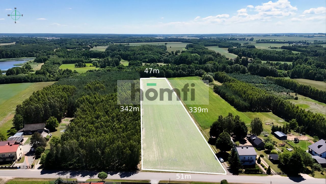 1.66 ha plot with zoning for 8 houses and a commercial building – Jedlanka Stara, Iłża Commune - Plot - Sale - Radomski, Iłża / Jedlanka Stara