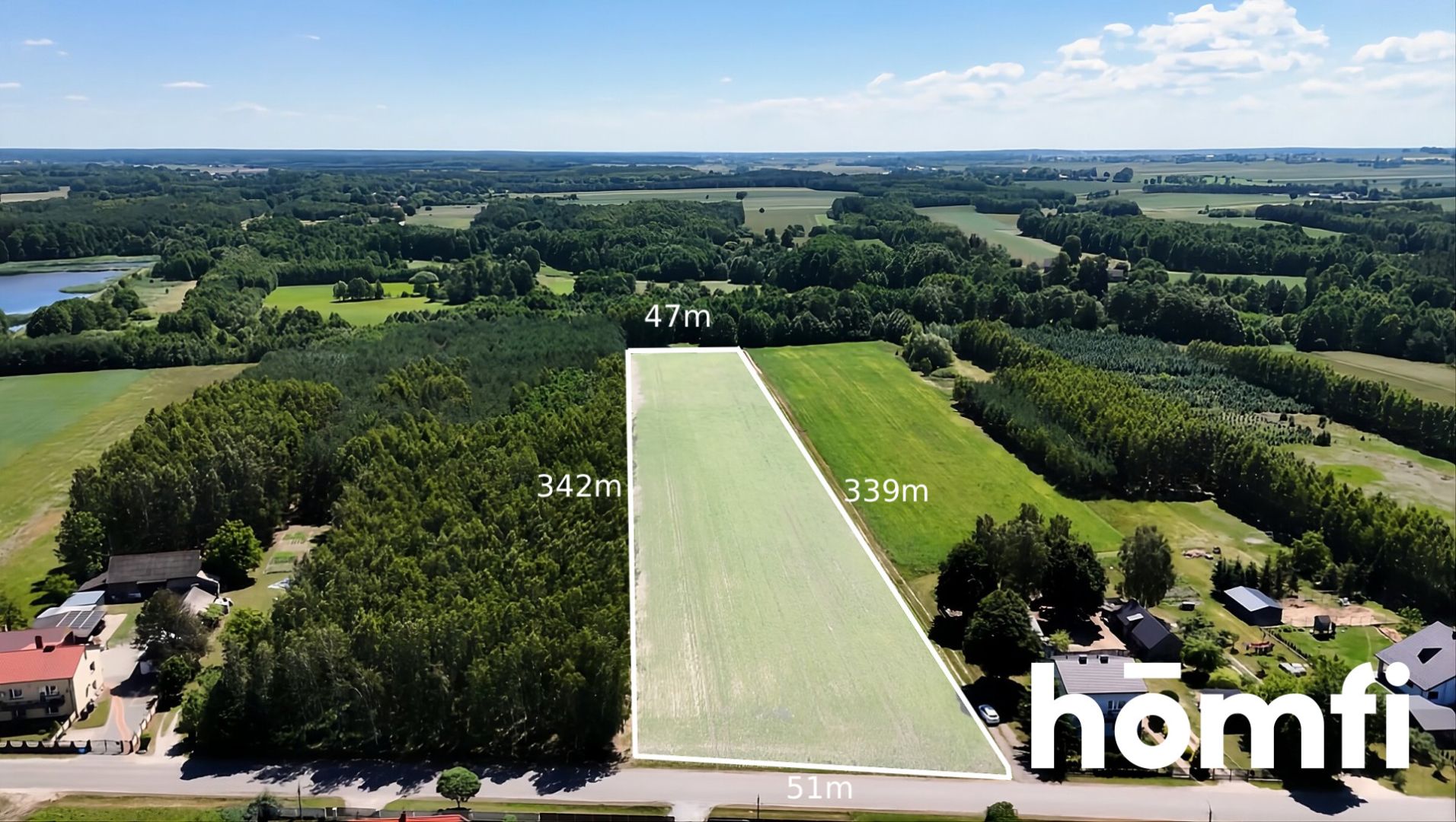 1.66 ha plot with zoning for 8 houses and a commercial building – Jedlanka Stara, Iłża Commune - Plot - Sale - Radomski, Iłża / Jedlanka Stara