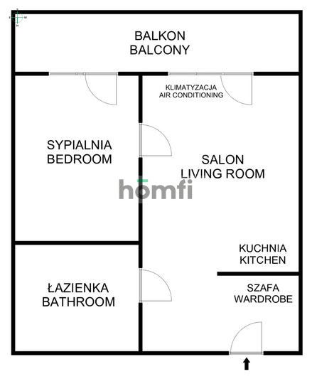 BRIGHT APARTMENT 10 MIN FROM THE CENTER | 40M2 | 2 ROOMS | AIR CONDITIONING | PARKING SPACE IN THE GARAGE | BALCONY | CLOSE TO GALERIA KAZIMIERZ | UL. KLIMECKIEGO | ZABŁOCIE CENTER - Apartment - Rent - Kraków, Zabłocie