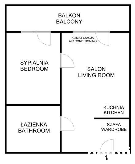 BRIGHT APARTMENT 10 MIN FROM THE CENTER | 40M2 | 2 ROOMS | AIR CONDITIONING | PARKING SPACE IN THE GARAGE | BALCONY | CLOSE TO GALERIA KAZIMIERZ | UL. KLIMECKIEGO | ZABŁOCIE CENTER - Apartment - Rent - Kraków, Zabłocie