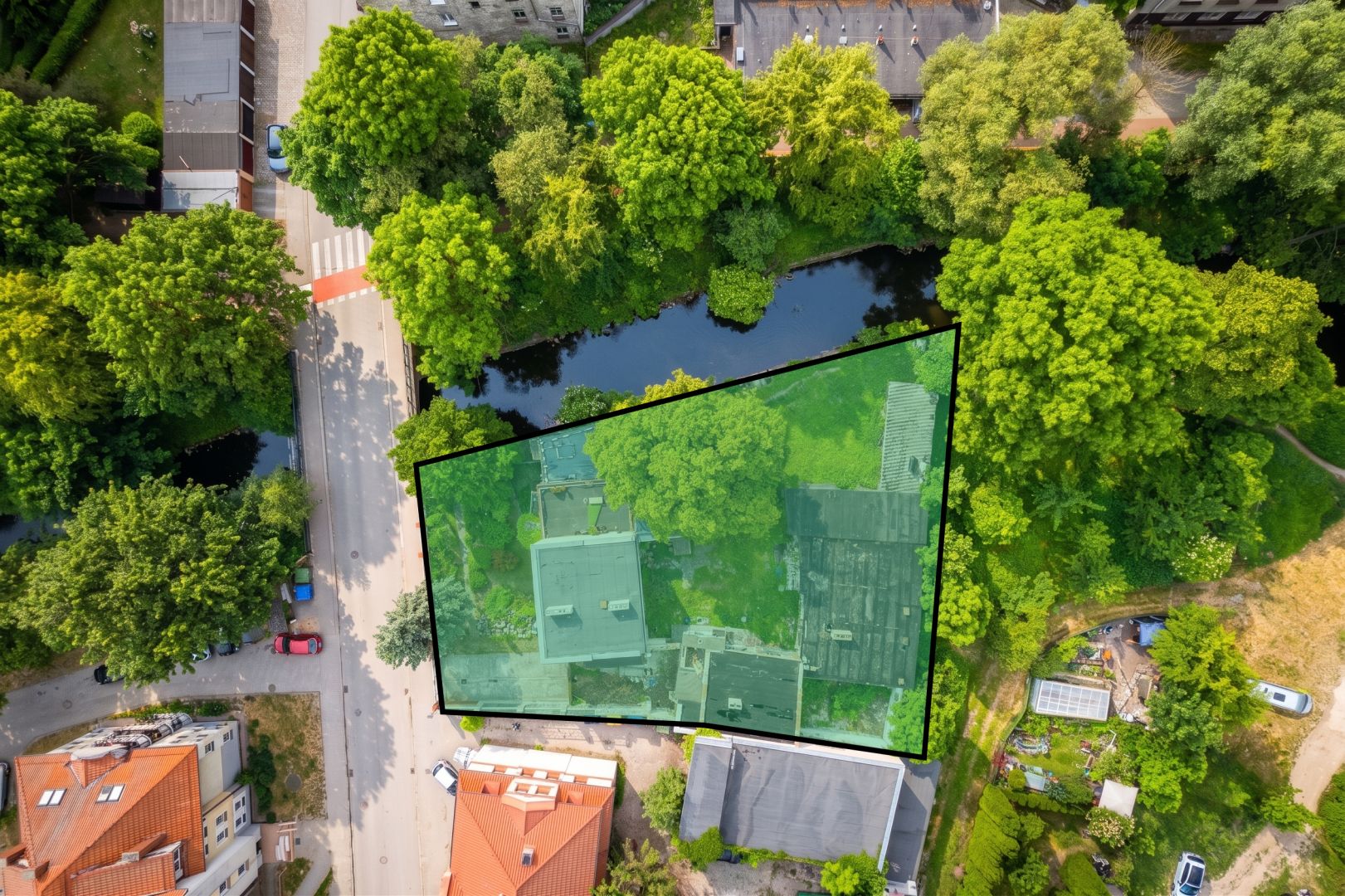 Detached house by the river in the center of Ostroda - House - Sale - Ostródzki, Ostróda