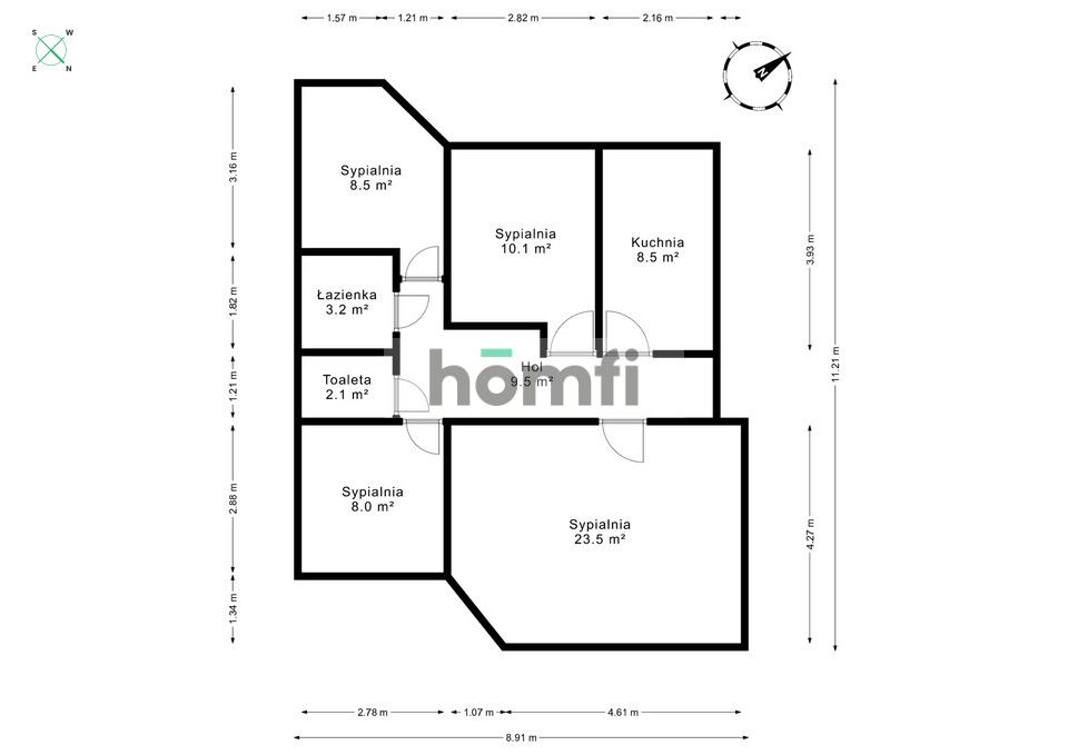 A spacious 4 room apartment , 73 m² Mokotów Stegny - Квартира - Оренда - Warszawa, Mokotów / Stegny