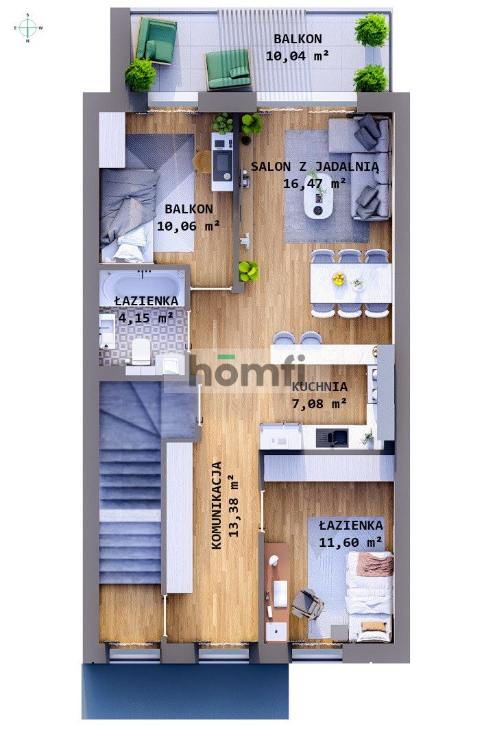 APARTMENT LIKE A HOME ! 6 rooms | 117 m² | 2 levels | 2 parking spaces - Apartment - Sale - Rzeszów, Słocina