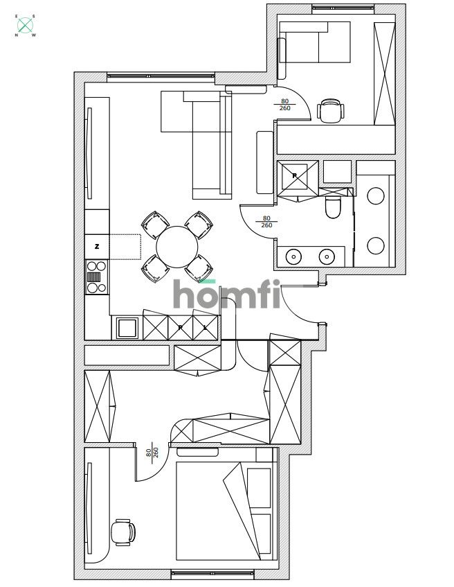 The spacious and perfectly illuminated 69.50 sqm apartment - Apartment - Sale - Warszawa, Wola