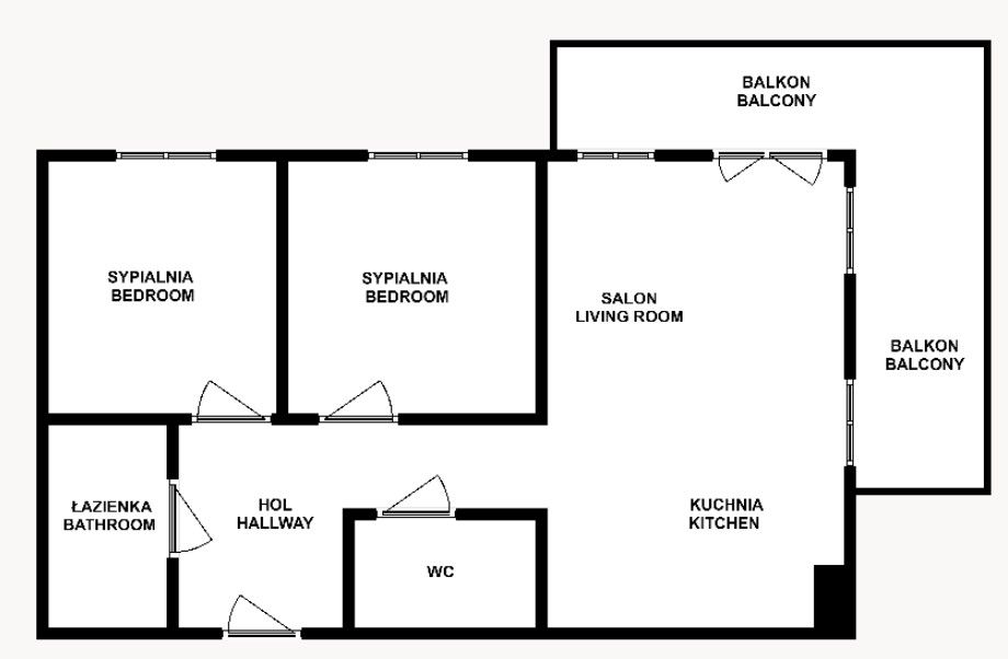 Spacious 3-room apartment in Gdańsk Morena - Apartment - Sale - Gdańsk, Morena