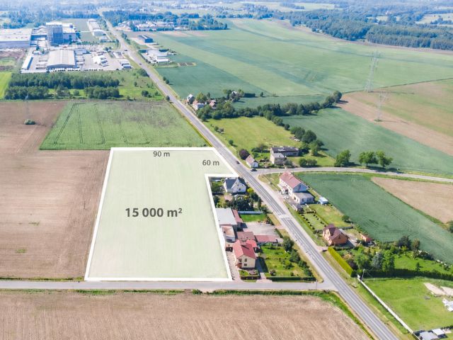 1.5 ha Investment Land | PUM 3 400m2 | Pniów near Gliwice - Plot - Sale - Gliwicki, Toszek / Pniów