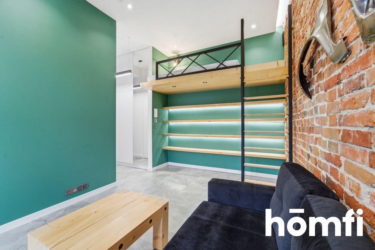 Unique loft-style studio flat with a mezzanine - Apartment - Rent - Gliwice, Śródmieście