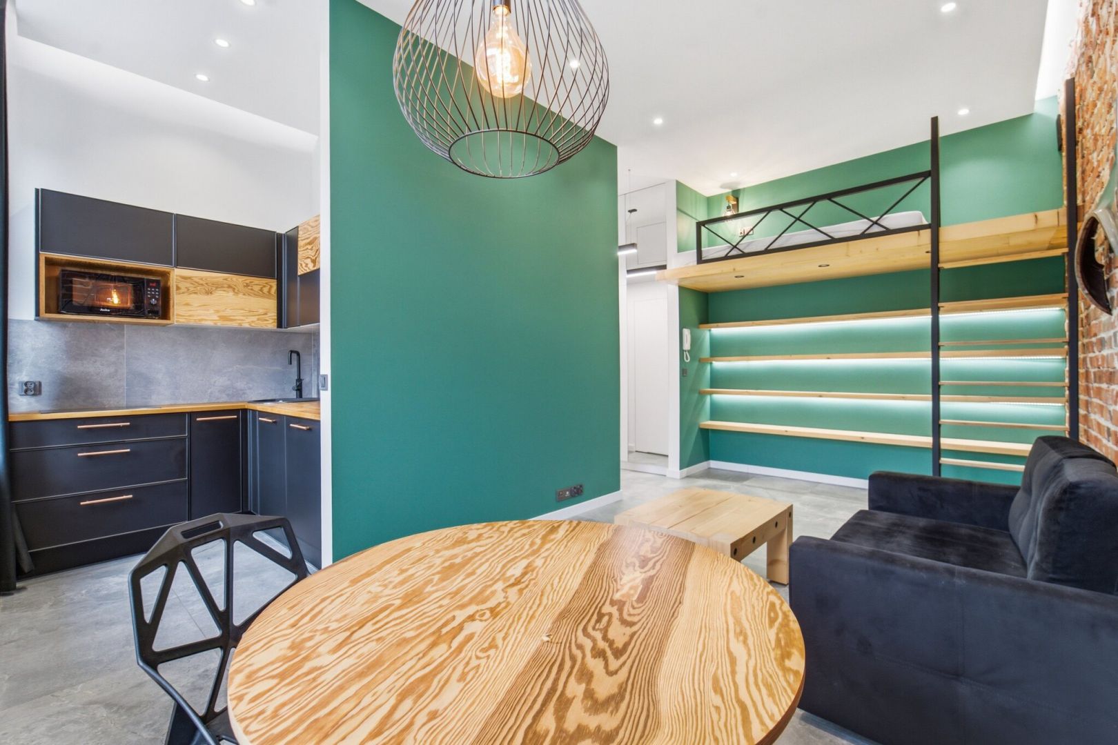 Unique loft-style studio flat with a mezzanine - Apartment - Rent - Gliwice, Śródmieście