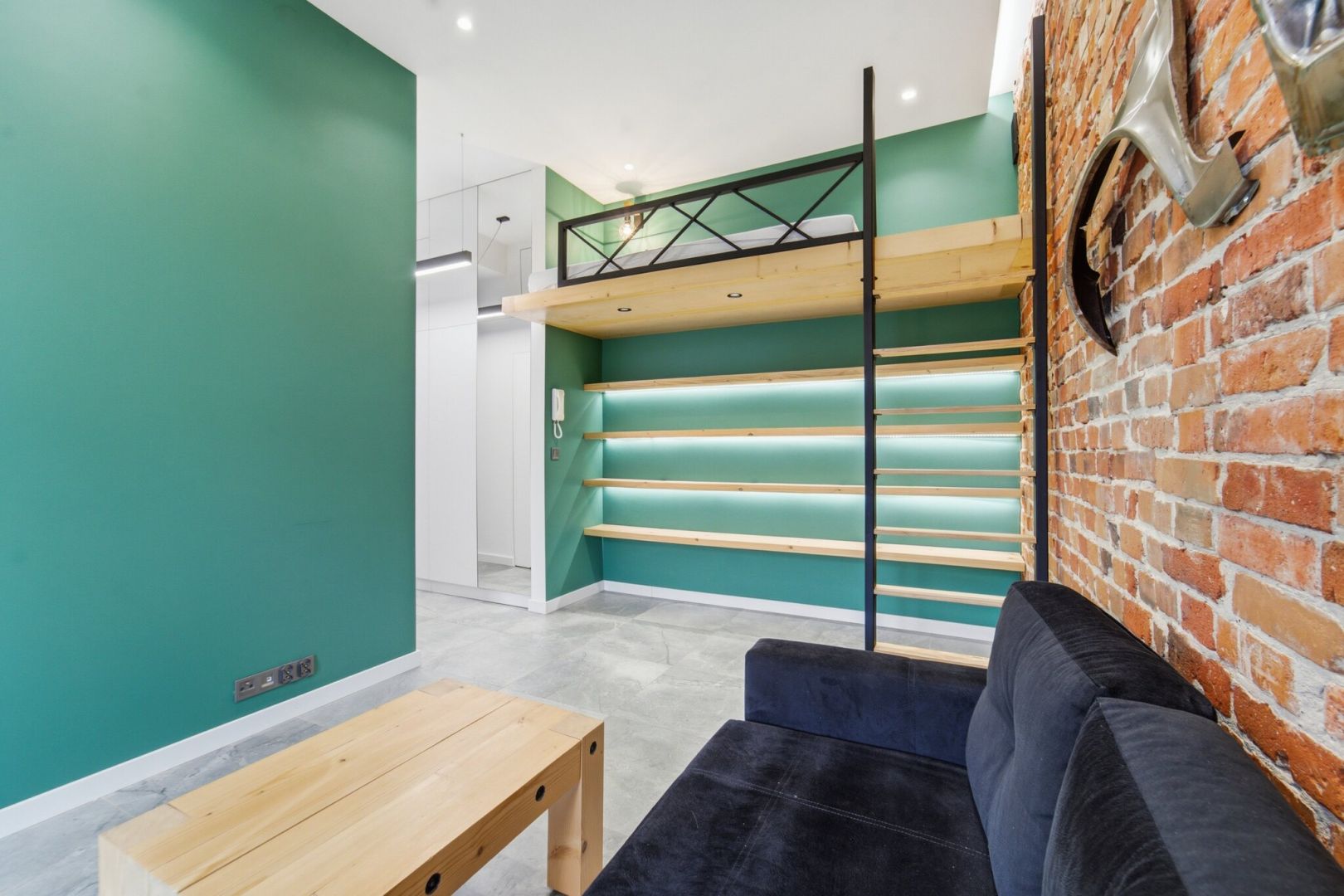 Unique loft-style studio flat with a mezzanine - Apartment - Rent - Gliwice, Śródmieście