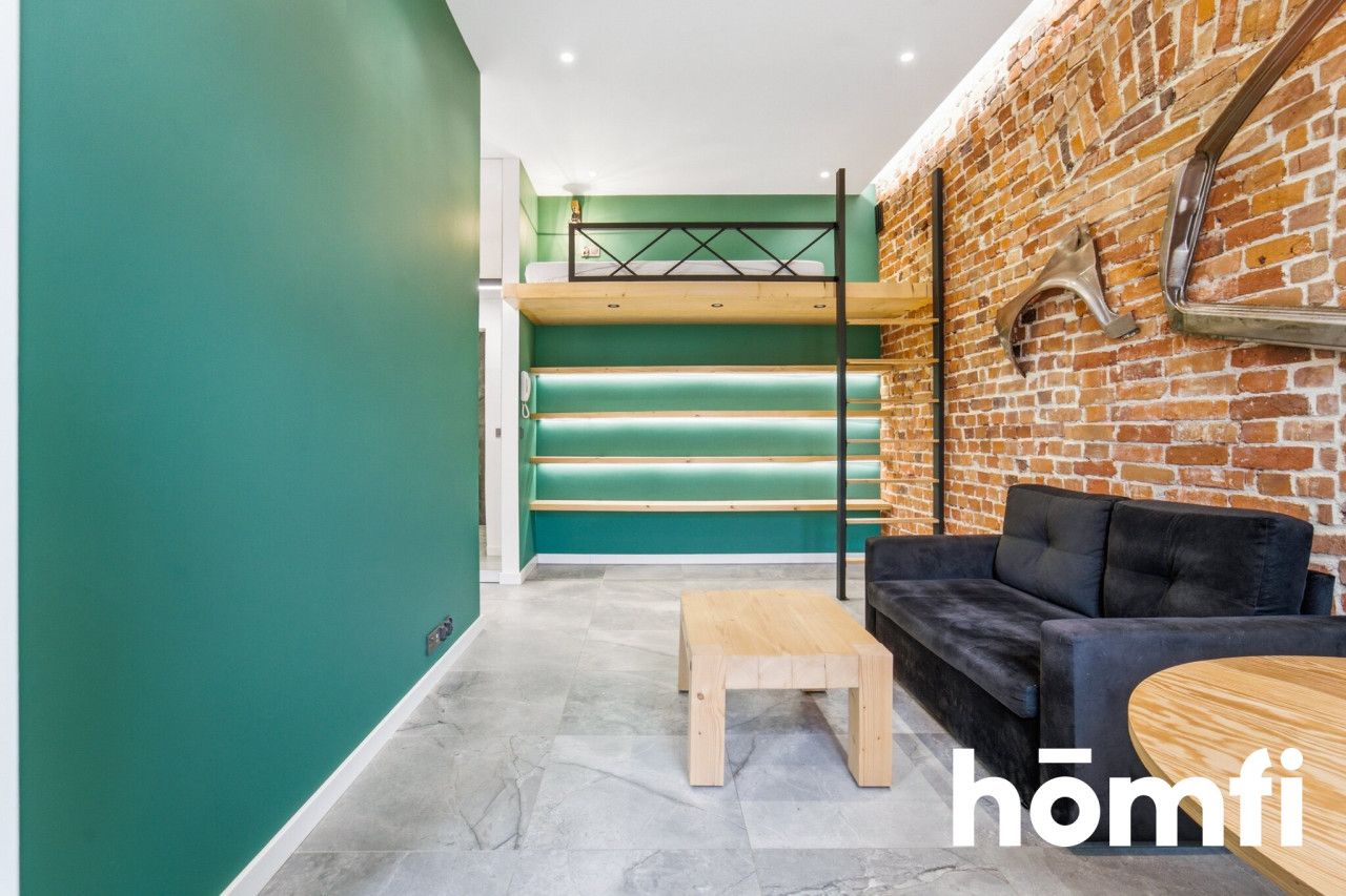 Unique loft-style studio flat with a mezzanine - Apartment - Rent - Gliwice, Śródmieście