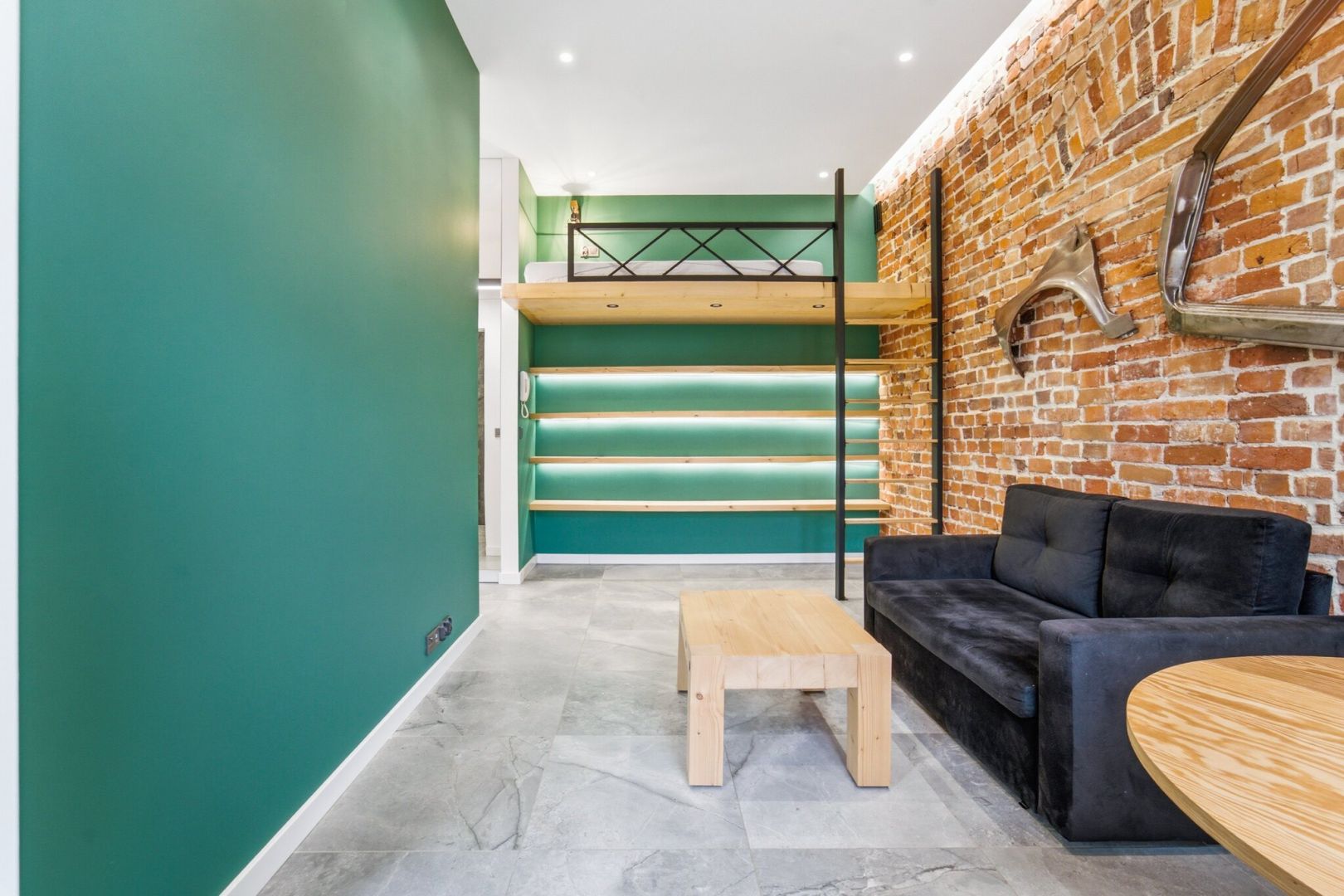 Unique loft-style studio flat with a mezzanine - Apartment - Rent - Gliwice, Śródmieście