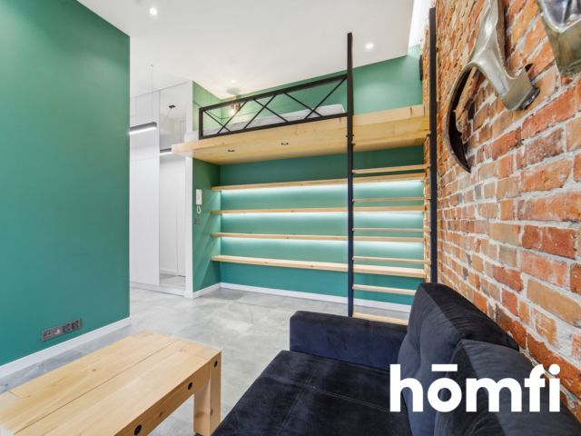 Unique loft-style studio flat with a mezzanine - Apartment - Rent - Gliwice, Śródmieście