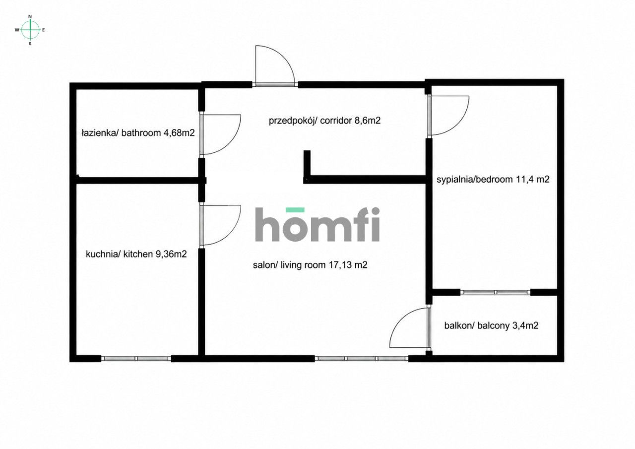 2 rooms Jeltikowski Dwór - Квартира - Оренда - Gdańsk, Przymorze