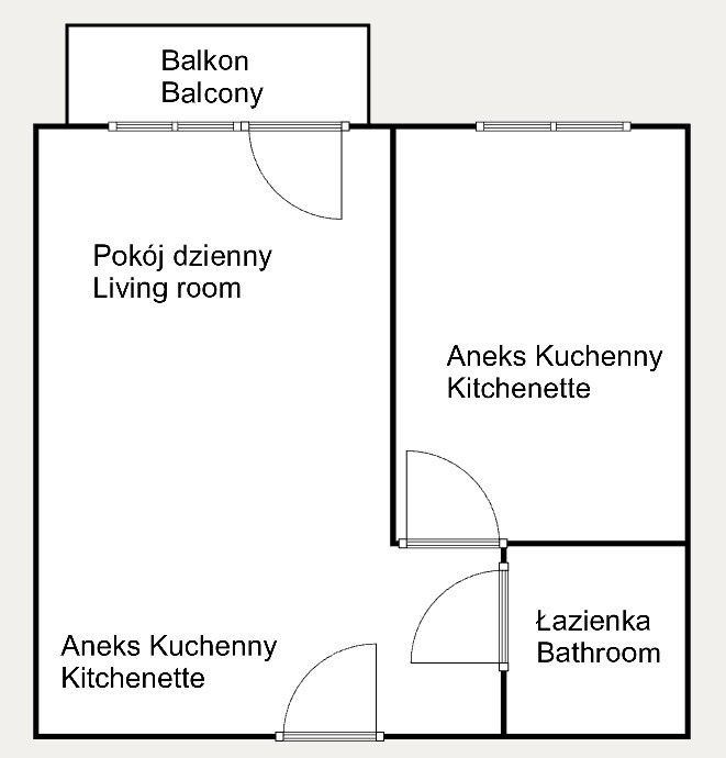 2-room apartment of 40m2 on Wrocławska Street - Apartment - Rent - Kraków, Krowodrza