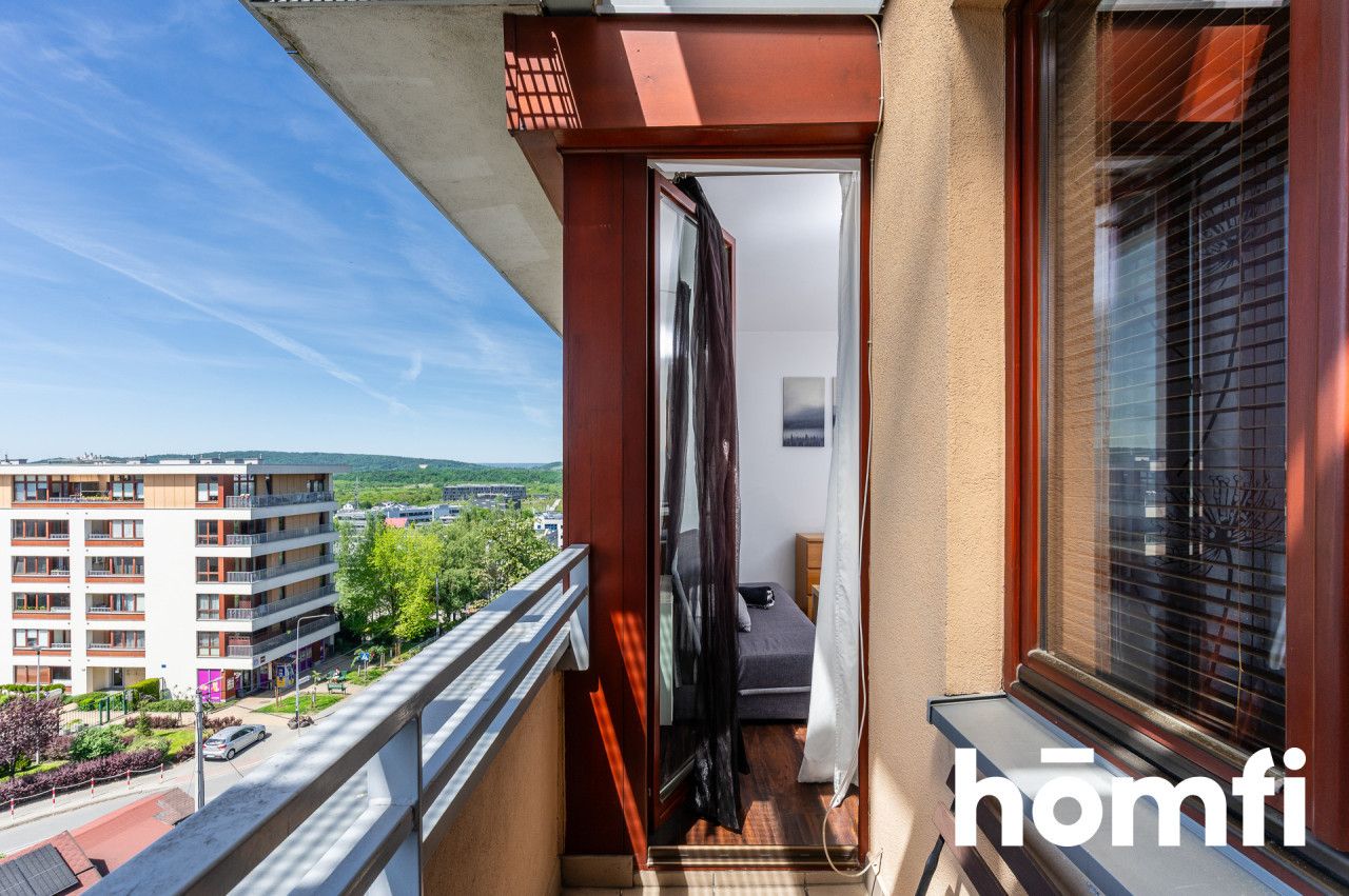 Na wynajem: 2 pokoje (34 m²) z loggią i garażem podziemnym | Osiedle Europejskie, ul. Lubostroń - Mieszkanie - Wynajem - Kraków, Podgórze / Dębniki
