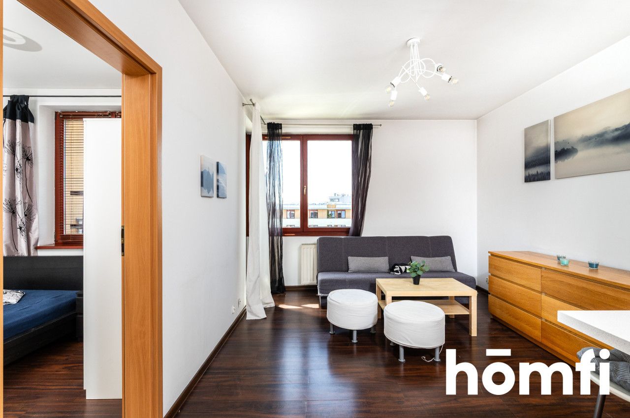 Na wynajem: 2 pokoje (34 m²) z loggią i garażem podziemnym | Osiedle Europejskie, ul. Lubostroń - Mieszkanie - Wynajem - Kraków, Podgórze / Dębniki