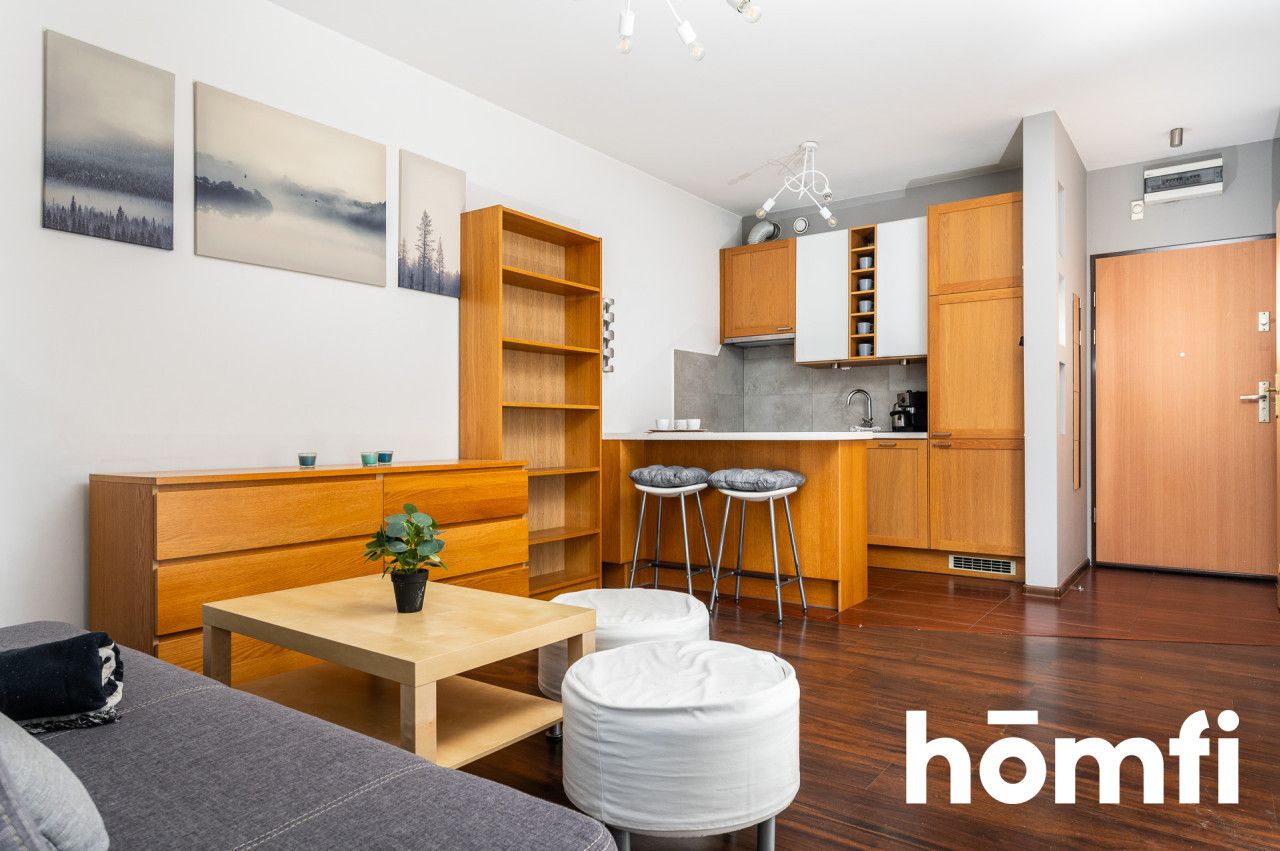 Na wynajem: 2 pokoje (34 m²) z loggią i garażem podziemnym | Osiedle Europejskie, ul. Lubostroń - Mieszkanie - Wynajem - Kraków, Podgórze / Dębniki