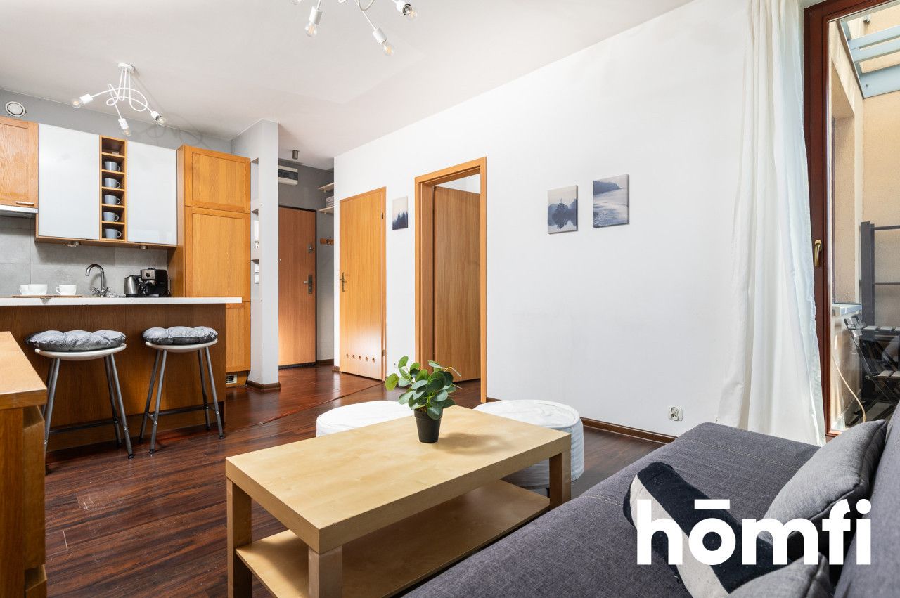 Na wynajem: 2 pokoje (34 m²) z loggią i garażem podziemnym | Osiedle Europejskie, ul. Lubostroń - Mieszkanie - Wynajem - Kraków, Podgórze / Dębniki