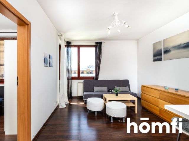 Na wynajem: 2 pokoje (34 m²) z loggią i garażem podziemnym | Osiedle Europejskie, ul. Lubostroń - Mieszkanie - Wynajem - Kraków, Podgórze / Dębniki