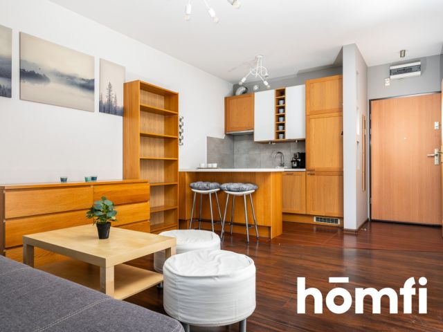 Na wynajem: 2 pokoje (34 m²) z loggią i garażem podziemnym | Osiedle Europejskie, ul. Lubostroń - Mieszkanie - Wynajem - Kraków, Podgórze / Dębniki