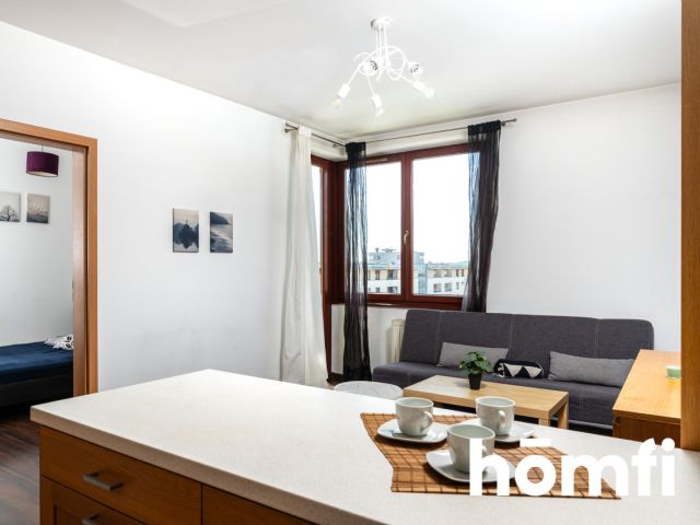 Na wynajem: 2 pokoje (34 m²) z loggią i garażem podziemnym | Osiedle Europejskie, ul. Lubostroń - Mieszkanie - Wynajem - Kraków, Podgórze / Dębniki
