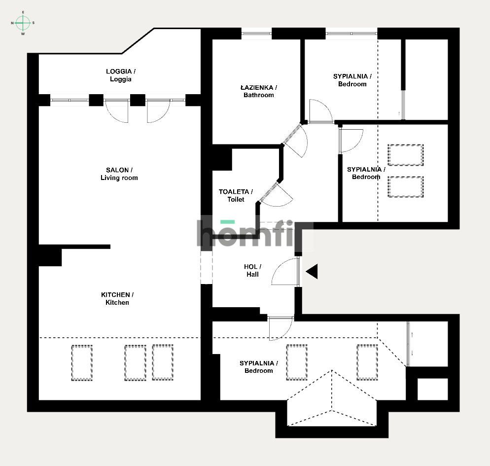 4-pokojowe z balkonem i piwnicą - 120 m2 powierzchni całkowitej - Mieszkanie - Sprzedaż - Wrocław, Psie Pole / Poświętne