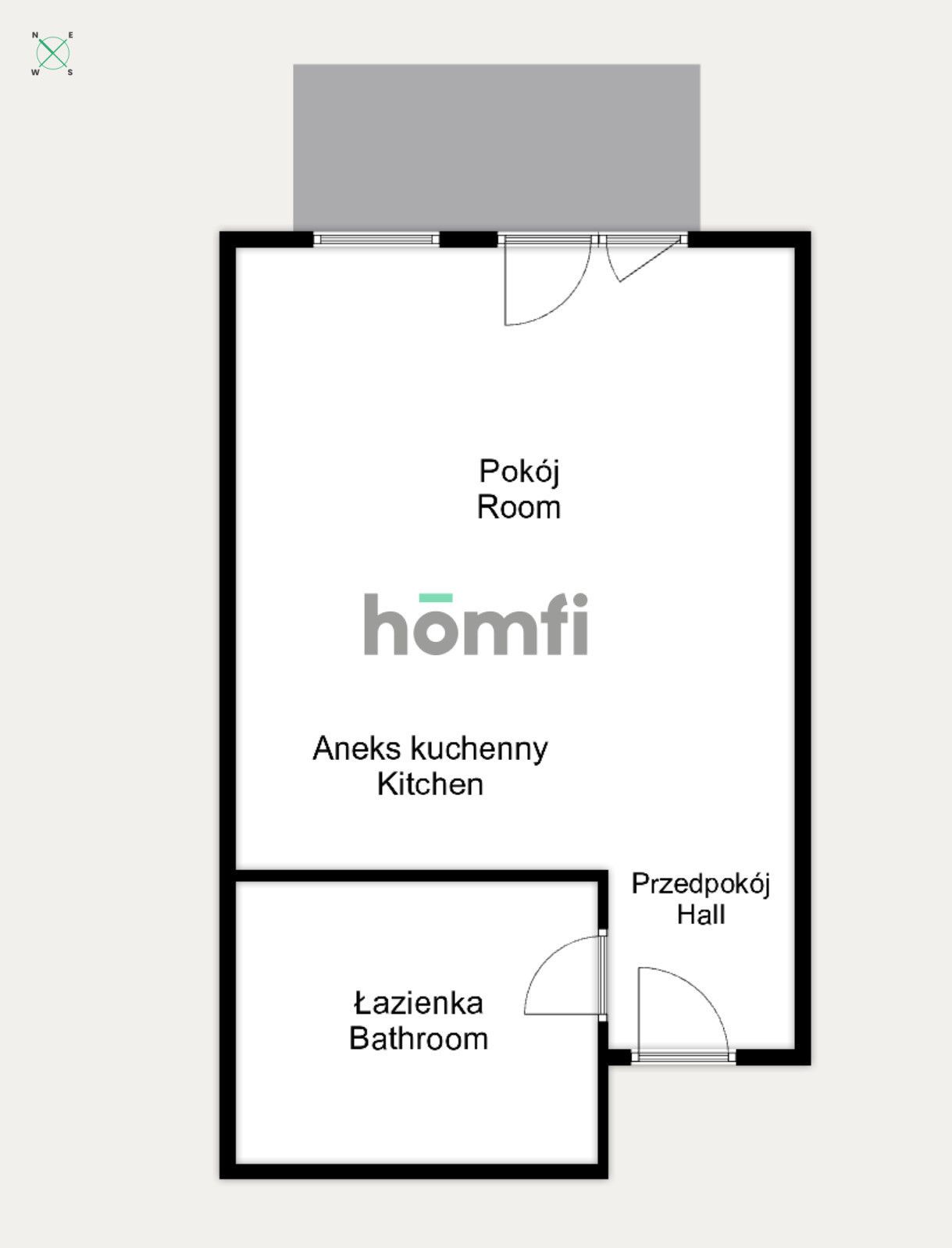 Nowoczesna i przestronna kawalerka z balkonem w centrum - Mieszkanie - Wynajem - Wrocław, Śródmieście