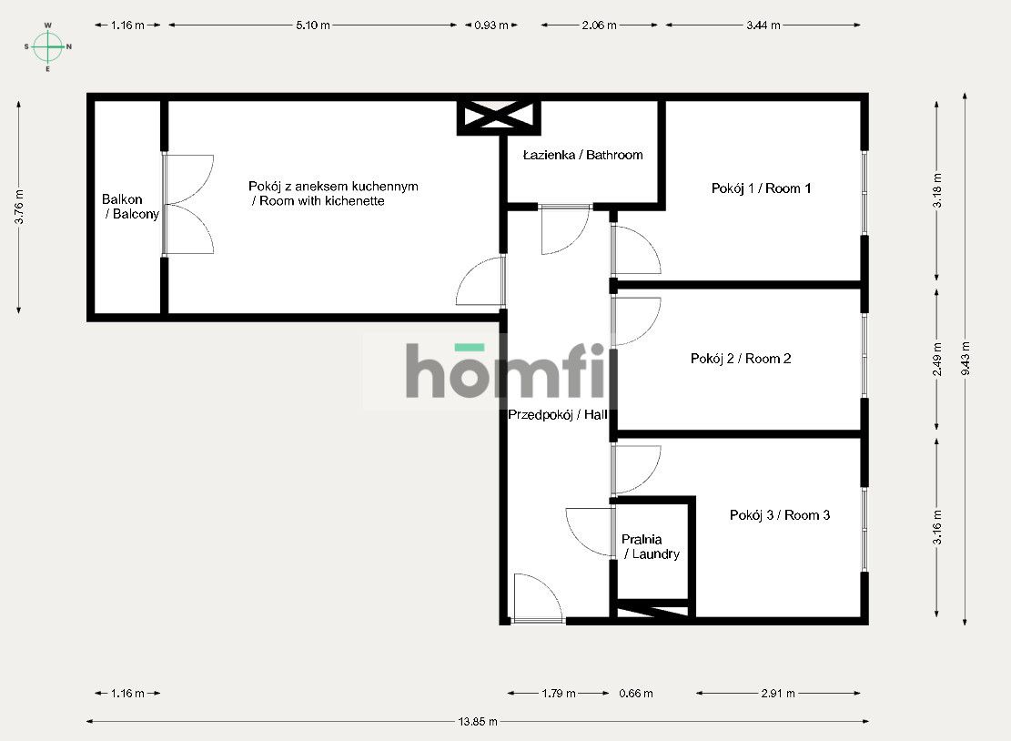 4 rooms | parking space | air conditioning - Квартира - Продаж - Kraków, Nowa Huta / Mistrzejowice