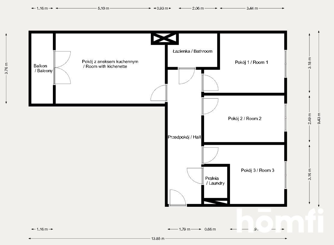 4 rooms | parking space | air conditioning - Квартира - Продаж - Kraków, Nowa Huta / Mistrzejowice
