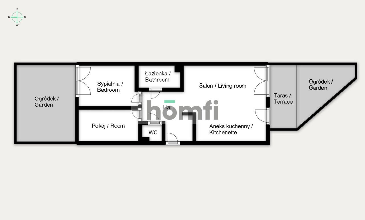 3 rooms | terrace | garden | air conditioning | garage - Квартира - Продаж - Kraków, Nowa Huta / Łęg