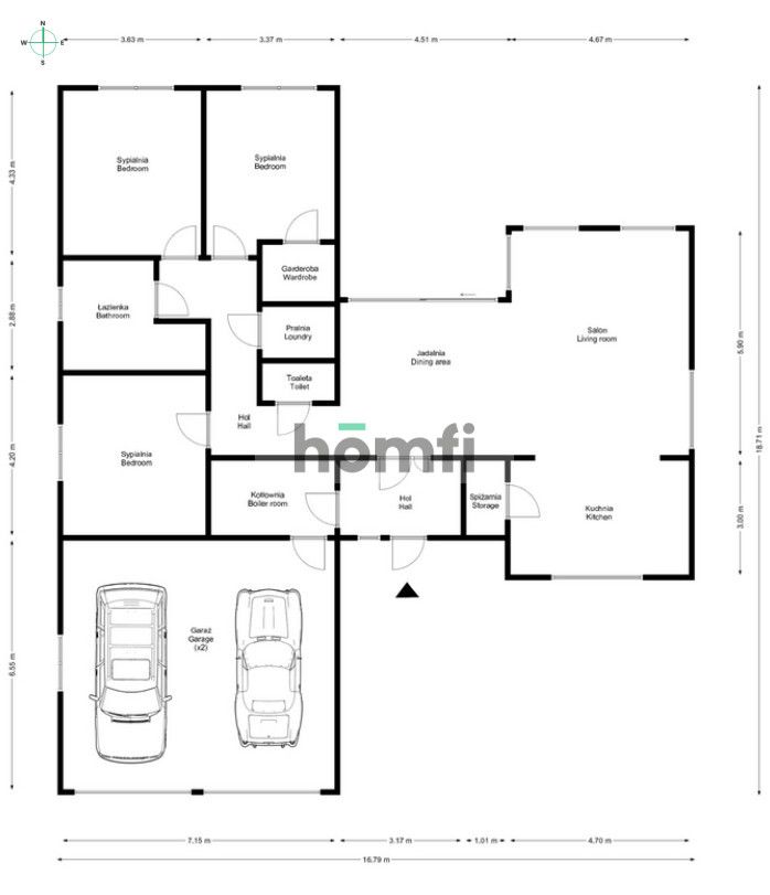 A single-story house on a large plot with an interesting layout of rooms - House - Sale - Radomski, Jedlińsk / Nowe Zawady