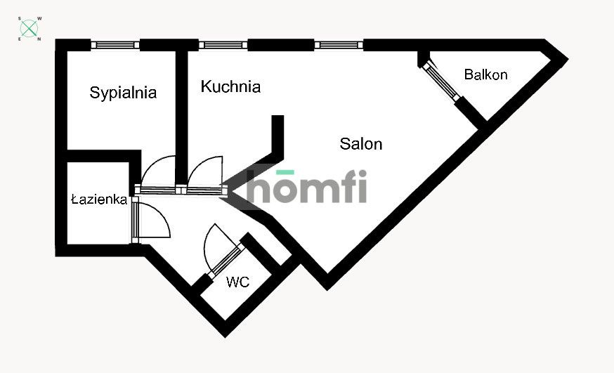 FOR RENT!!apartment 56.54 m2 with balcony /Bobrzyńskiego -Ruczaj - Квартира - Оренда - Kraków, Ruczaj