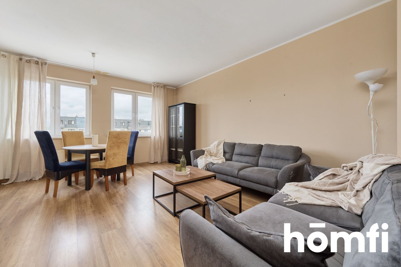 Spacious 80m2, 3 rooms with AC, Trawowa St. - Apartment - Rent - Wrocław, Fabryczna / Muchobór Wielki