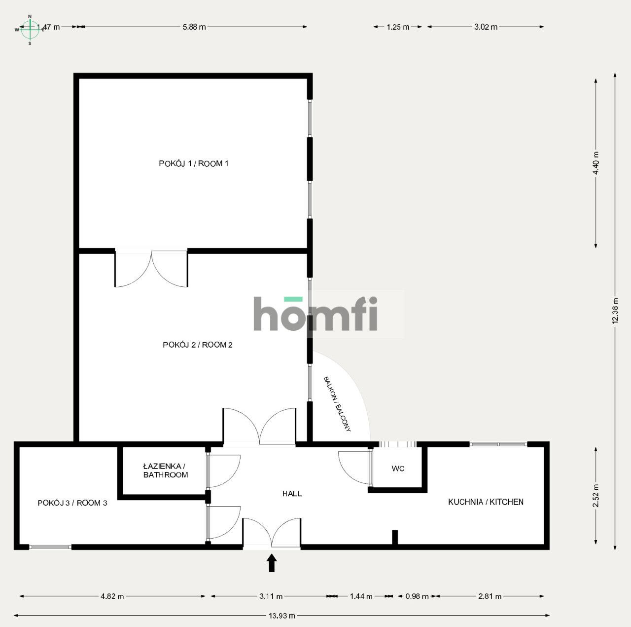 3-ROOM APARTMENT IN A TENEMENT BUILDING - Квартира - Оренда - Bielsko-Biała, Śródmieście
