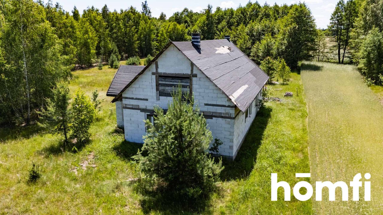 House in shell condition on a 6,000 m² plot in Tomaszów - House - Sale - Radomski, Skaryszew / Tomaszów
