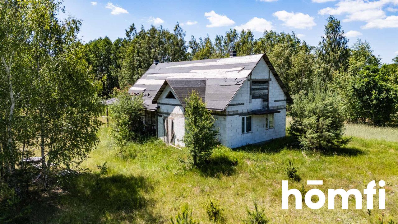 House in shell condition on a 6,000 m² plot in Tomaszów - House - Sale - Radomski, Skaryszew / Tomaszów