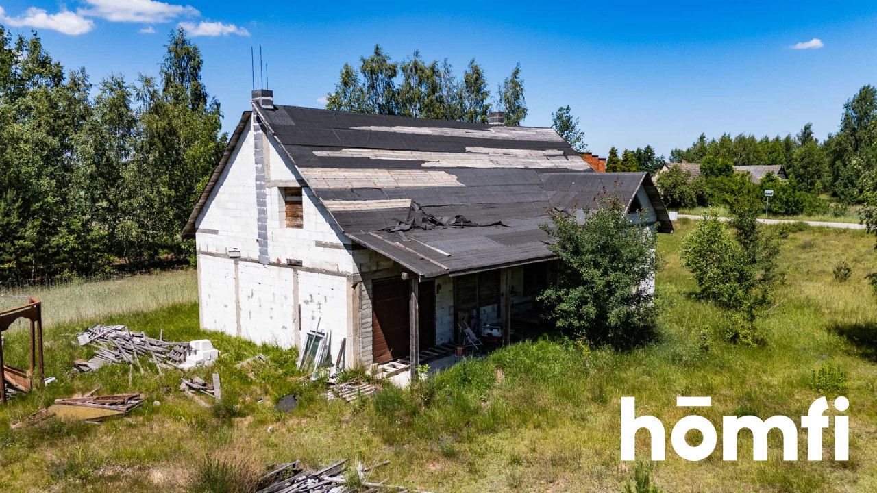House in shell condition on a 6,000 m² plot in Tomaszów - House - Sale - Radomski, Skaryszew / Tomaszów