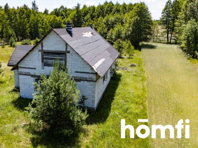 House in shell condition on a 6,000 m² plot in Tomaszów - Дім - Продаж - Radomski, Skaryszew / Tomaszów