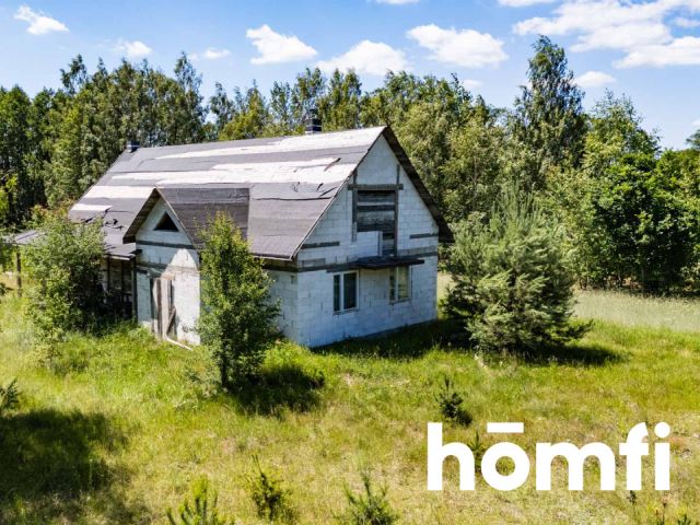 House in shell condition on a 6,000 m² plot in Tomaszów - Дім - Продаж - Radomski, Skaryszew / Tomaszów